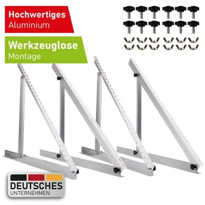 SIGA IMPULSIVE DYNAMIK Solarpanel Halterung 118cm Solarmodul Halterung PV Set Flachdach Aufständerung