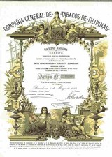 Tabacos De Filpinas Mayo 1982 Barcelona Spanien Tabak Plantagen A. Lopez 500 Pts