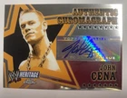 JOHN CENA   : 2006 Topps Chrome - WWE HERITAGE  = Authentic  AUTOGRAPH Card
