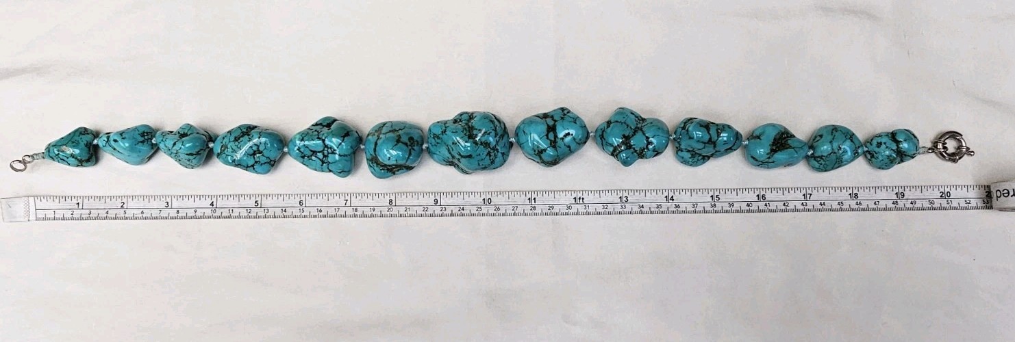 Beautiful Turquoise Statement Piece Necklace - image 15