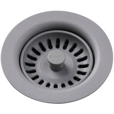 LKQS35GS Polymer Drain Fitting with Removable Basket Strainer and Rubber Stop...