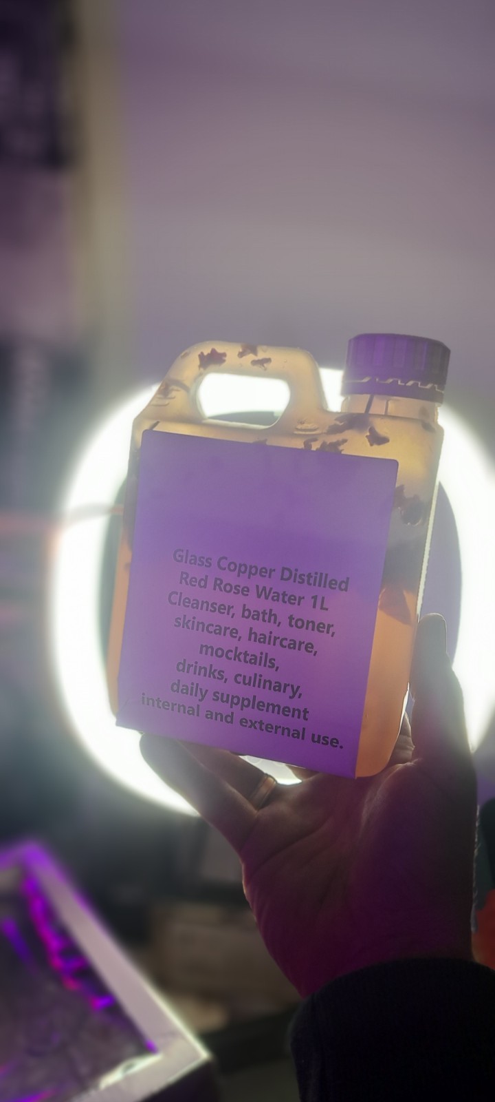 1L pH 5.7  Rose Water for Skin Cleansing, Toning, Moisturising Bulk trade salon image 4