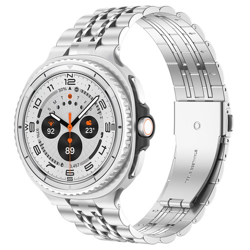 Pulsera con correa de acero inoxidable clásica de lujo para reloj Samsung Galaxy 8/8 - Imagen 6 de 17