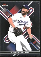 2022 Topps Finest Baseball Card #61 Clayton Kershaw
