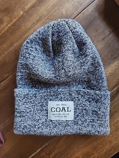 Coal Headwear Beanie Hat Adult Gray Heathered Cuffed Logo Outdoors Fine Living