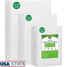 Vacuum Sealer Bags PreCut 150 Count Heavy-Duty BPA Free Food Storage Pouches New