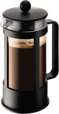 Image of Cafetiere 350ml 3 Cup Manual Coffee Maker Heat-Resistant Glass Stainless Steel