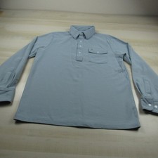 Criquet Polo Shirt Mens Medium Light Blue Players Pique Pima Cotton Outdoor
