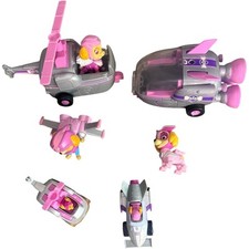 Paw Patrol Sky Lot - Rocket, Helicopter, Diecast Metal Cars, Mighty Pup Figures