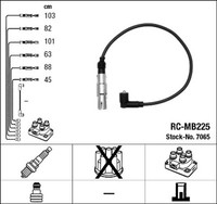 NGK ZüNdleitungssatz 7065 FüR Mercedes 638 Klasse 5 280 244 294
