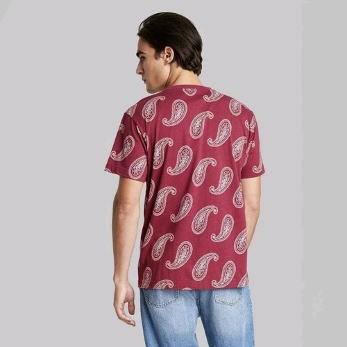 Camiseta Manga Corta Estampado Paisley Uso Original Calce Relajado Pequeña - Imagen 2 de 3