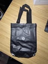 Lululemon Recycled Shopping Tote Reusable Bag Black Small 12"x9"