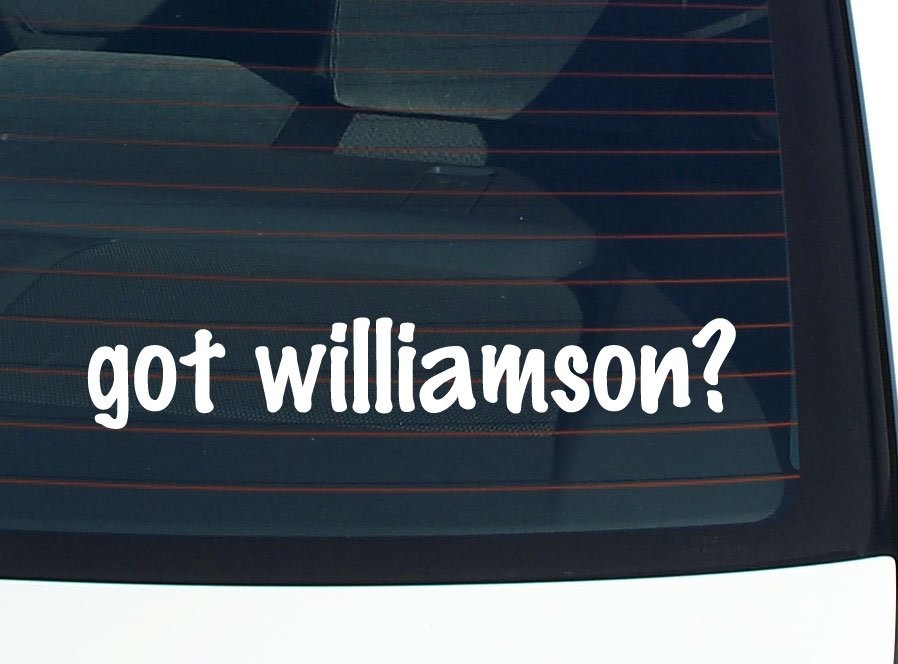 Williamson Funny Last Name Car Decal Bumper Sticker Vinyl Window Pride