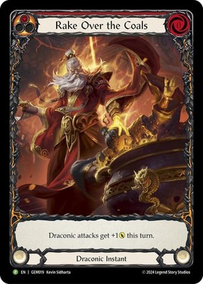 Rake Over the Coals (Red) Promo GEM Pack 1 GEM019 NM Rainbow Foil