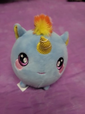 Squeezamals Unicorn Plush Doll Light Blue Yellow Soft Stuffed Animal Toy Small
