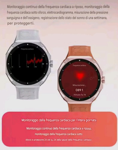 Smartwatch V18Pro Bluetooth, Display HD 1.53", Salute 24h, IP68, Multisport LCD - Photo 6 sur 12