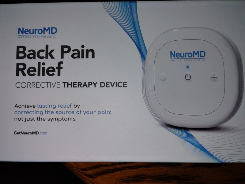 NeuroMD Back Pain Relief TENS Unit Kit Wearable Physical Therapy w/ LCD Remote