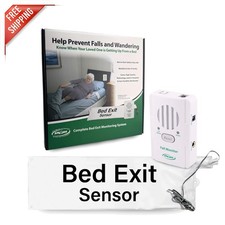 Elderly Safety Bed Alarm with 10x30" Sensor Pad - Battery Operated Alert System
