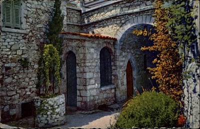 Eze Village Chateau de la Chevre d Or vintage postcard c857