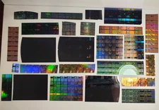 Curve Rectangle Rectangular Lot Lithography IC Semiconductor Silicon Wafers #ZA