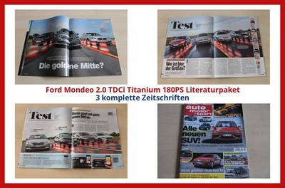 Ford Mondeo 2.0 TDCi Titanium 180PS Literaturpaket - 3 komplette Zeitschriften