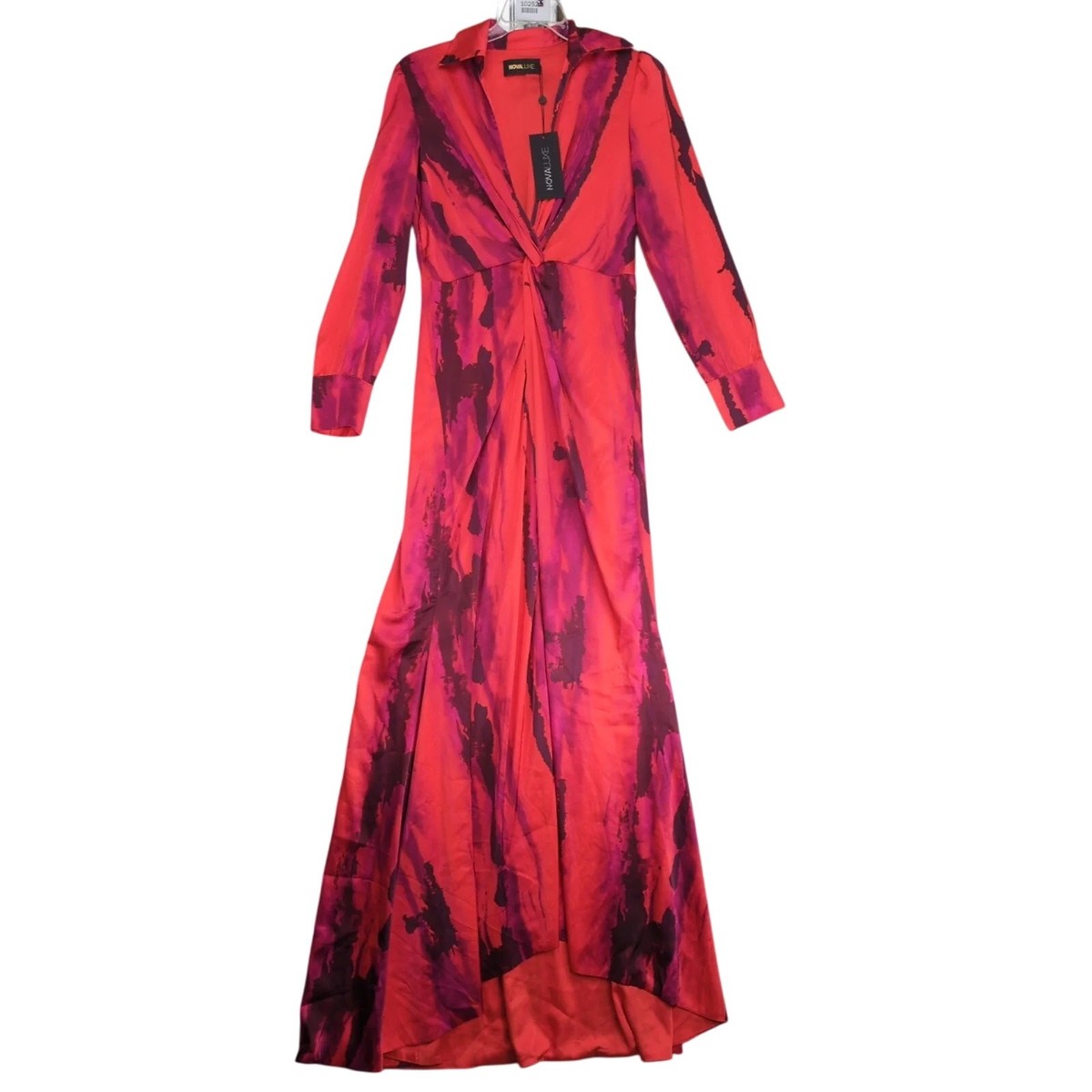 green emerald velvet dress Nova Long Sleeve Maxi Dress main image 0