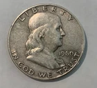 1960 D Franklin Silver Half Dollar 90 % Silver Uncertified Circulated Ungraded