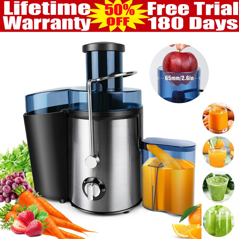Power Electric Juicer Fruit Veg Blender High Juice Extractor Citrus Machine UK