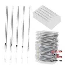 50pcs Piercing Needles Kit - 12G 14G 16G 18G 20G Mixed Gauges, 316L MIX-50PCS