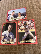 1988 Classic Red Series Baseball Cards.  Mattingly Mark McGwire