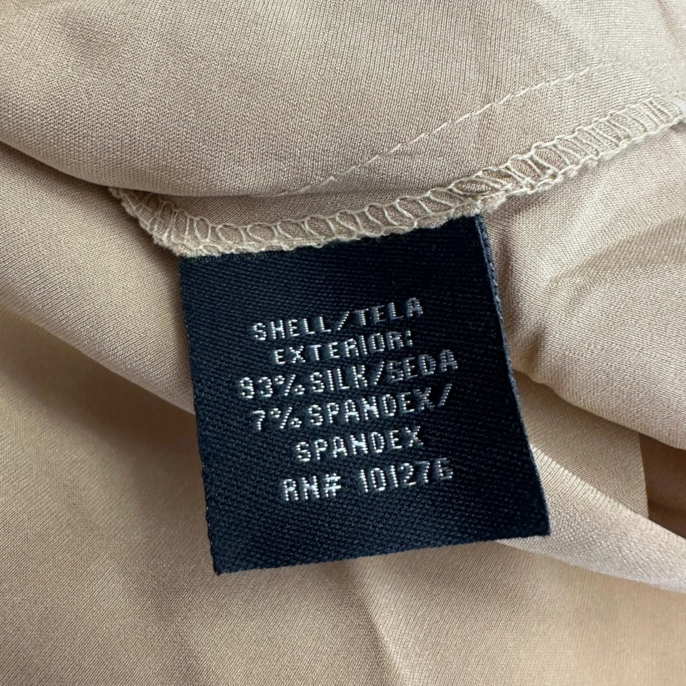 Top ECI Mujer Talla 3X Champagne Cami Mezcla Seda Lentejuelas Fiesta Glamour Minimalista Foto 4 de 4