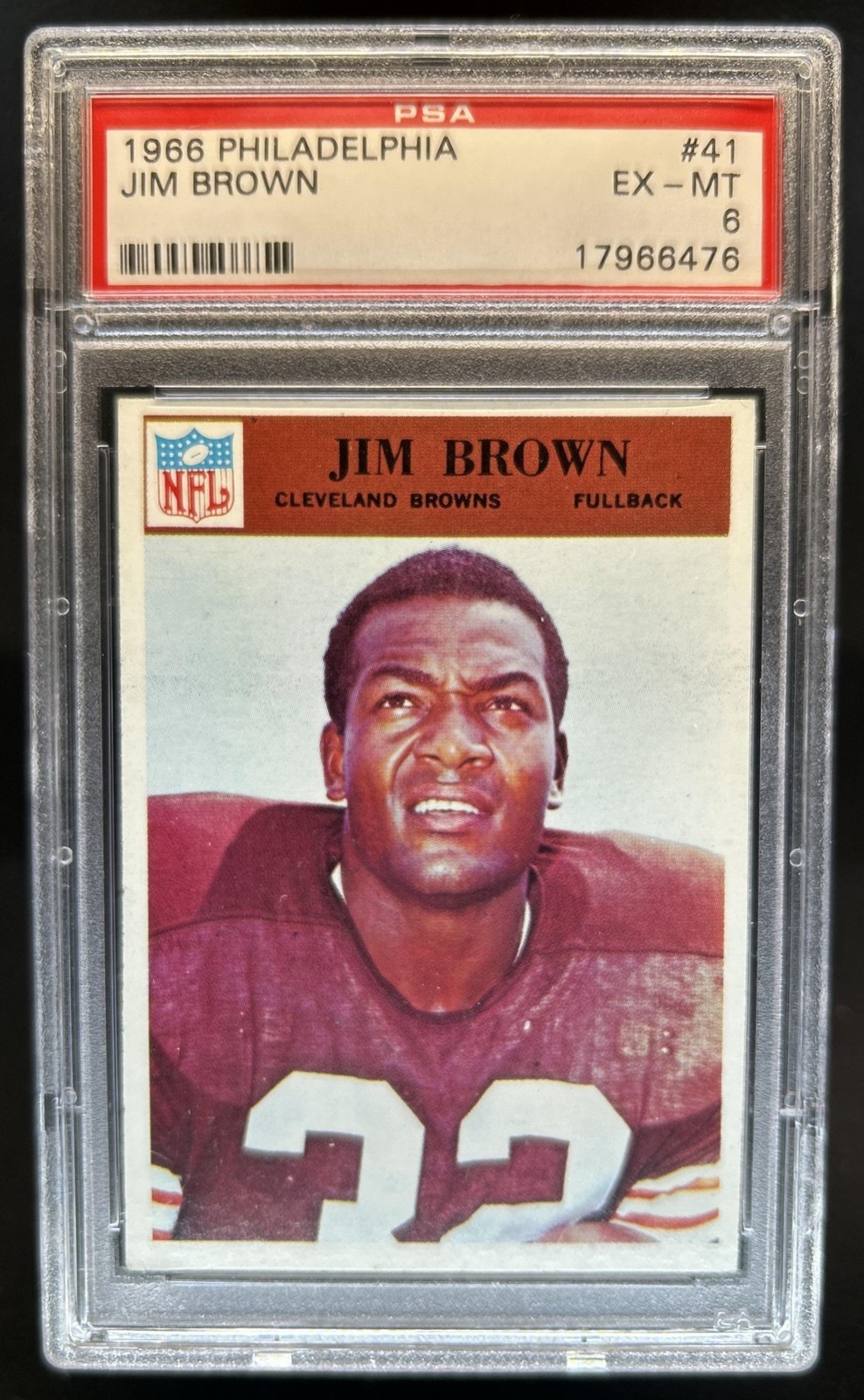 1966 Philadelphia Jim Brown #41 Browns PSA 6