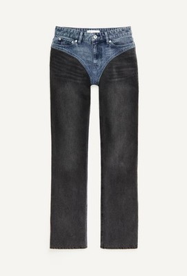 H&M X GLENN MARTENS Two-tone straight-leg Jeans US 8 | eBay