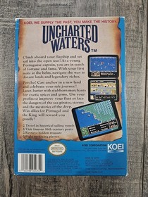 Uncharted Waters Nintendo NES CIB - BOX GAME MANUAL MAP  *Please Read*