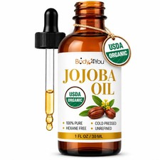 Organic Jojoba Oil for Skin - USDA Organic 100 Pure Natural - Face Skin Gua Sha