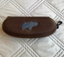 Maui Jim Sunglasses Case Semi Hard Brown Zipp...