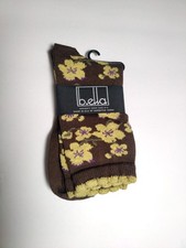 B.ella - Women's socks - Anita 3542 - Floral - Made in USA - Pima cotton blend