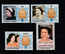 TUVALU Nukulaelae  N° Yvert 55/58 Neufs XX MNH - 60éme Anniv. Reine Elizabeth II