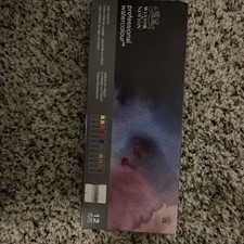 WINSOR  NEWTON Professional Watercolor Tube Travel Tin 12 Tubes, 0190552 NEW