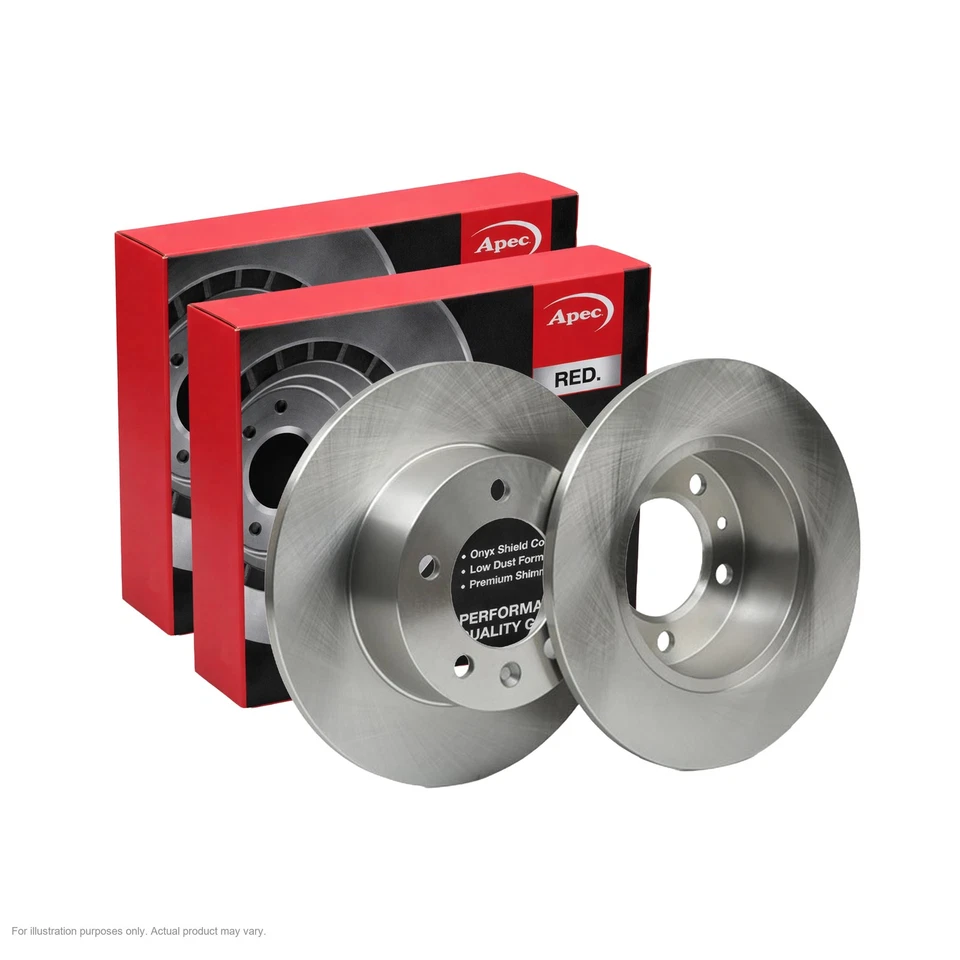 2x Disques de Frein Arrière APEC pour VAUXHALL MOVANO Mk I (A) Van 73kW/99HP/2464cc - Photo 1/4