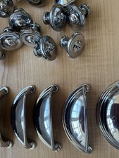 Chrome Drawer Wardrobe, Kitchen Cupboard Cabinet Door Knobs and Handles 