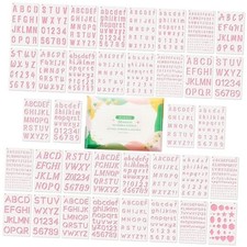 1/4, 1/2, 3/4, 1, 5/4 Inch Letter Stencils for Painting   36 PCS 5.1 X 7.9