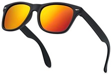LEICO FASHION Kids Polarized Retro One size fits most, Black Revo Red
