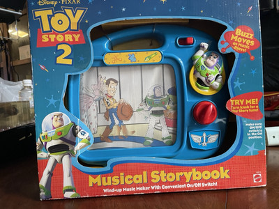 RARE Vintage Disney Toy Story 2 Musical Storybook Toy TV You Got A