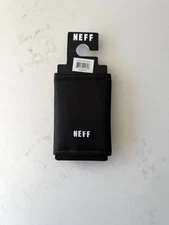 NWT NEFF Trifold Wallet - Black - Hook and Loop - NEW