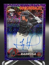 Jorge Barrosa (RC/AUTO) 2024 Topps Chrome #RA-JBO Purple Speckle Refractor /299