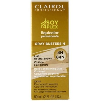 Clairol Soy4Plex Liquicolor Permanente 4N/84N Light Neutral Brown 2oz