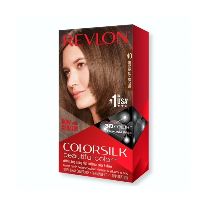 Medium Ash Brown Ammonia Free Colorsilk 40 New