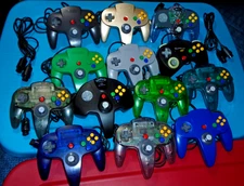 Nintendo 64 Controller Lot 10OEM 3 3rdParty 2ContExt Gold Smoke Ice Jungle Grape