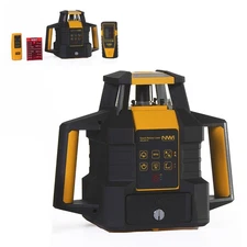 NWI Self Leveling Red Beam Rotary Laser Level w/Remote & Rechargeable Battery |